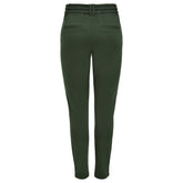 Green Viscose Casual Pants